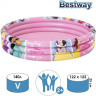 Детский надувной бассейн BESTWAY DISNEY PRINCESS 122x25 см, 140 л, от 2 лет 91047 BW