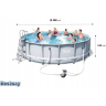 Каркасный бассейн BESTWAY 488х122 см, 19480 л. 56451 BW