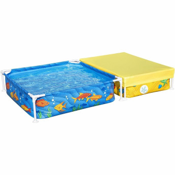 Каркасный бассейн BESTWAY 561CF MY FIRST POOL с песочницей 213х122х30,5см, 365л+200л