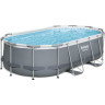 Каркасный бассейн BESTWAY POWER STEEL 427х250х100см, 7250л + фильтр-насос 2006 л/ч, лестница 56620 BW