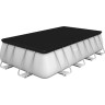 Каркасный бассейн BESTWAY POWER STEEL 488х244х122см + песочный ф/насос 3028 л/ч, лестница, тент 56671 BW