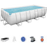 Каркасный бассейн BESTWAY POWER STEEL 549х274х122см, 14812л + фильтр-насос 5678 л/ч, тент, лестница 56465 BW