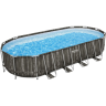 Каркасный бассейн BESTWAY POWER STEEL 561ES 732x366x1.32см, 28068 л, фильтр-насос 9463 л\ч, лестница, тент, поплавок-дозатор 561ES BW