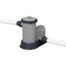 Каркасный бассейн BESTWAY POWER STEEL РОТАНГ 488х122 см, 19480 л + фильтр-насос BESTWAY 5678 л/ч, тент, лестница 56725 BW