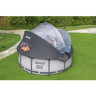 Каркасный бассейн BESTWAY STEEL PRO MAX 366х100см, 9150л, с навесом, фил.-насос 2006л/ч, лестница 5619N BW