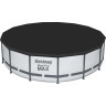 Каркасный бассейн BESTWAY STEEL PRO MAX 457х122см, 16015л + фильтр-насос 3028 л/ч, тент, лестница 56438 BW