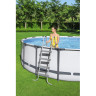 Каркасный бассейн BESTWAY STEEL PRO MAX 488х122см, 19480л + фильтр-насос 5678 л/ч, тент, лестница 5612Z BW