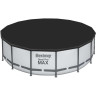 Каркасный бассейн BESTWAY STEEL PRO MAX 488х122см, 19480л + фильтр-насос 5678 л/ч, тент, лестница 5612Z BW