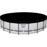 Каркасный бассейн BESTWAY STEEL PRO MAX 561FM 610x132см, 33240 л, фильтр-насос 9463 л\ч, лестница, тент 561FM BW