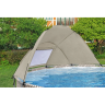 Каркасный бассейн BESTWAY STEEL PRO MAX 561FY 396x107см, 11133 л, фильтр-насос 2006 л\ч, лестница, тент, навес 561FY BW