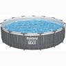 Каркасный бассейн BESTWAY STEEL PRO MAX 561GD 457x107 см, 14970 л, фильтр-насос 3028 л\ч, лестница, тент, подсветка 561GD BW
