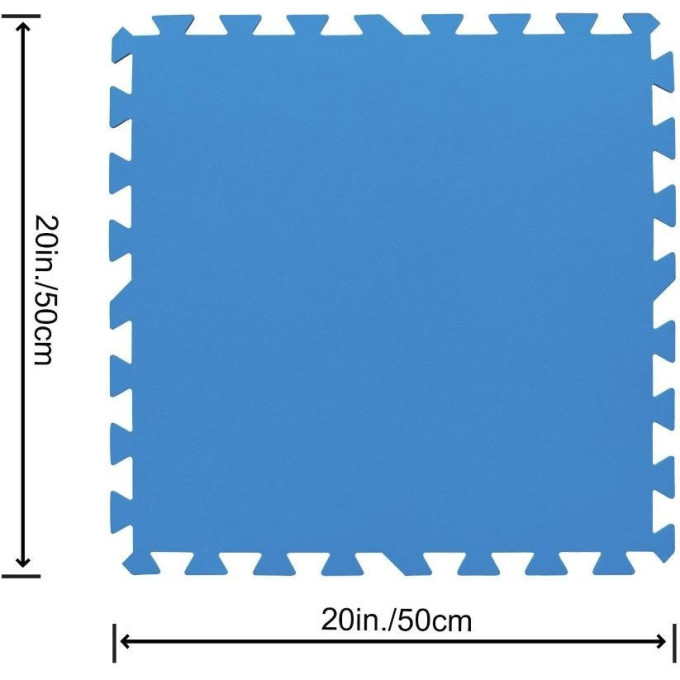 Мягкая модульная подстилка BESTWAY Пазл 50x50см 9шт, 2.29м2 58220 BW