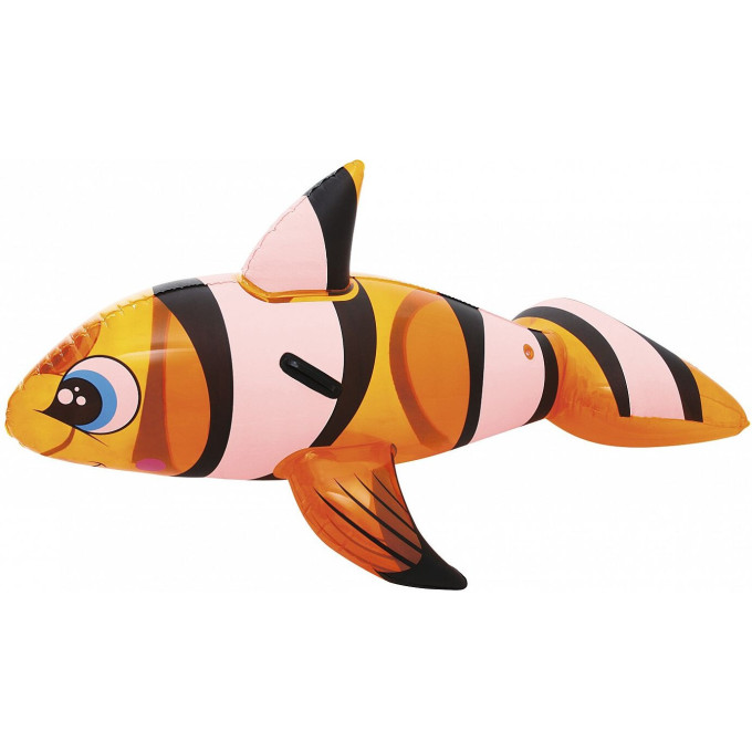 Надувная игрушка-наездник BESTWAY РЫБА-КЛОУН с ручками, 157х94 см 41088 BW
