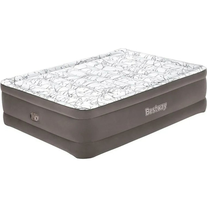 Надувная кровать 152х203х56см BESTWAY ATRITECH FASHION FLOCKUAROVER 6713E BW