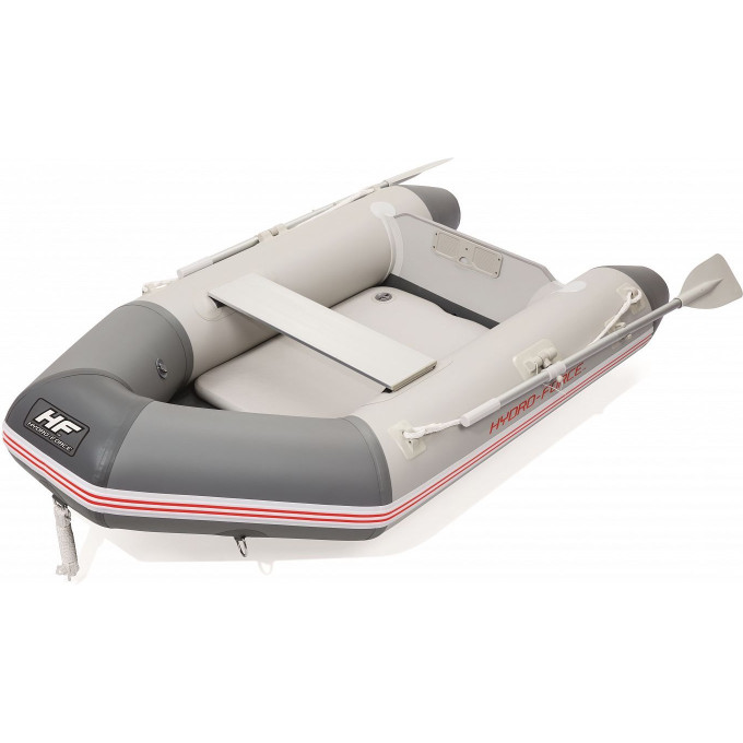 Надувная лодка BESTWAY CASPIAN 230х130х33 см с жёстким дном, вёсла 145 см, насос, транец, до 258кг 65046 BW