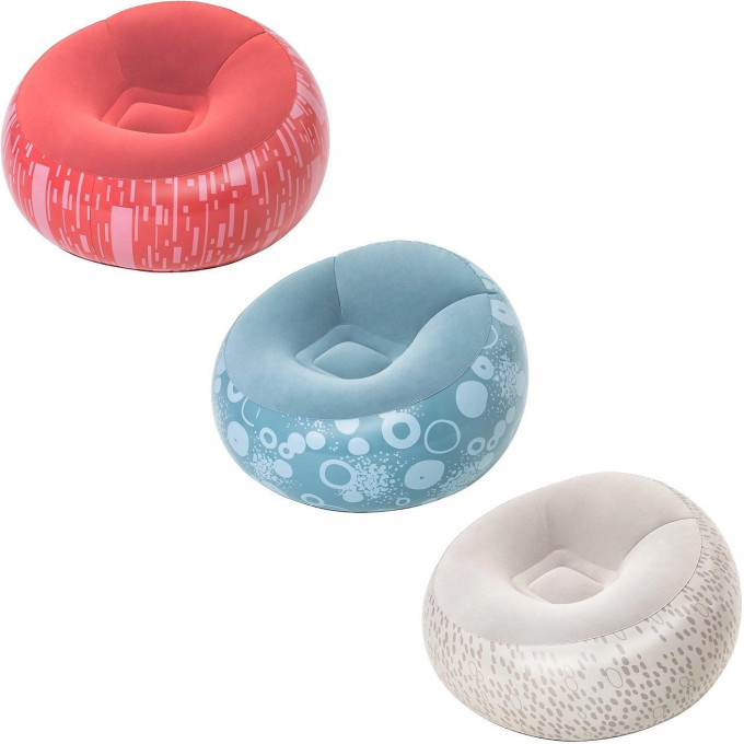Надувное кресло BESTWAY INFLATE-A-CHAIR 112х112х66см 3 цвета 75052 BW