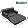 Надувной диван-трансформер BESTWAY DOUBLE 5-IN-1 MULTIFUNCTIONAL COUCH, 188х152х64 см 75054 BW