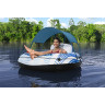 Надувной круг-кресло BESTWAY RAPID RIDER 43725 137x137см с ручками и подстаканником, навес, до 100 кг 43725 BW