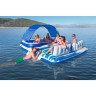 Надувной матрас-остров 389х274см BESTWAY TROPICAL BREEZE с навесом, до 540кг 43105 BW