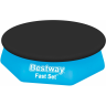 Тент для бассейна BESTWAY FAST SET POOLS с надувным бортом 244см (D240см) 58032 BW